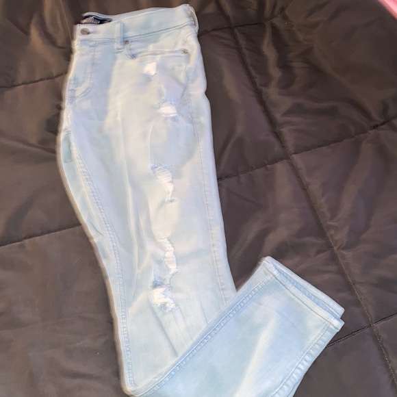 Men’s Hollister Super Skinny Advanced Stretch distressed light jeans 32x32 - Picture 3 of 4